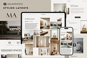 Squarespace Portfolio Template, a Squarespace Template by Mockup Art Atelier (Thumbnail 2 of 10)