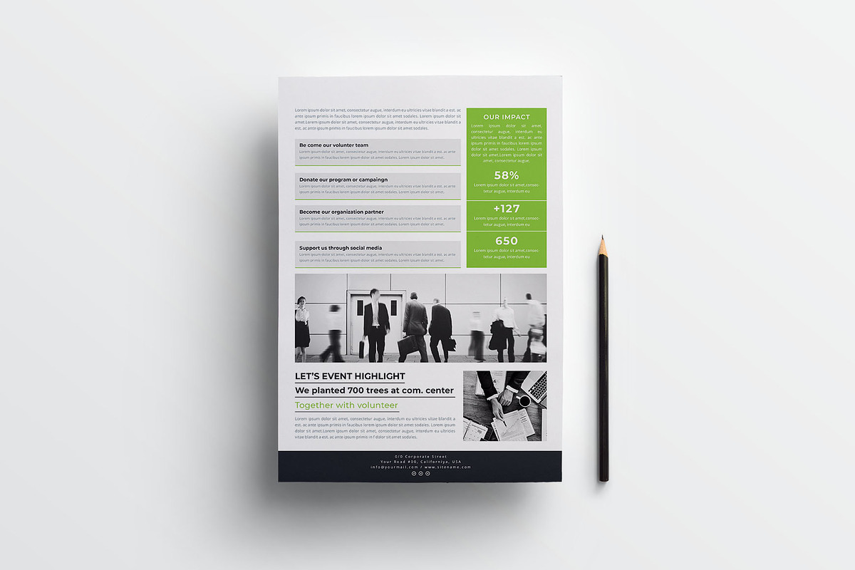 Nonprofit Organization Fact Sheet, a Flyer Template by obayes (Photo 4 of 4)