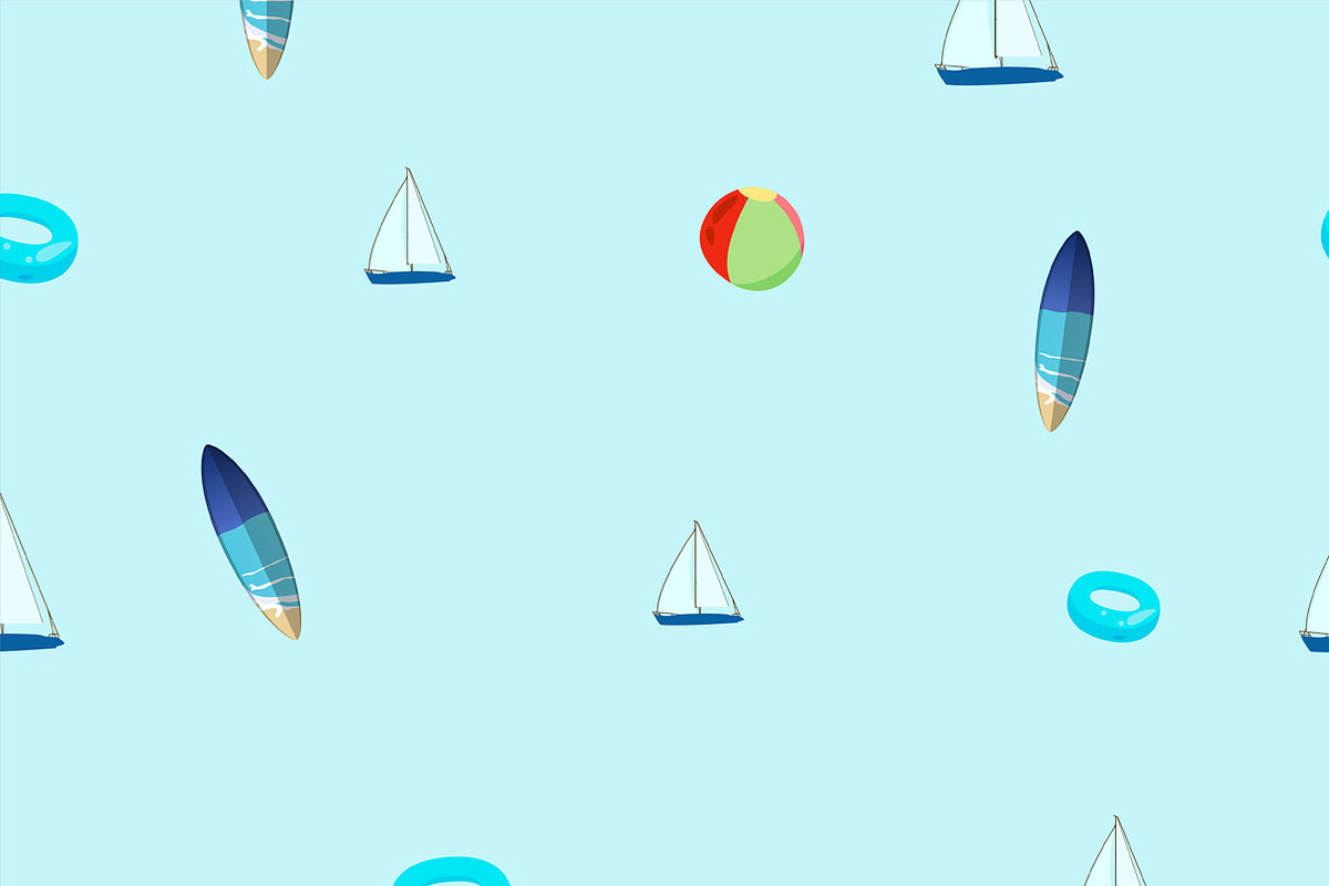 Vector surfing boards and background, a Seasonal Illustration by GreenStockPhotos (Photo 5 of 7)