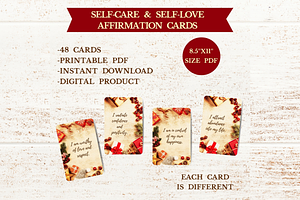 48 Christmas Affirmation Cards