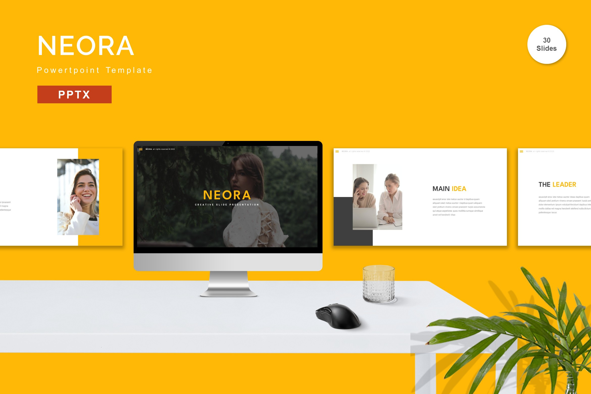 Neora - Powerpoint Template, a Presentation Template by StreaksideStd