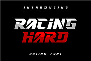 RACING HARD - Racing Font, a Font by GFRcreative (Thumbnail 1 of 5)