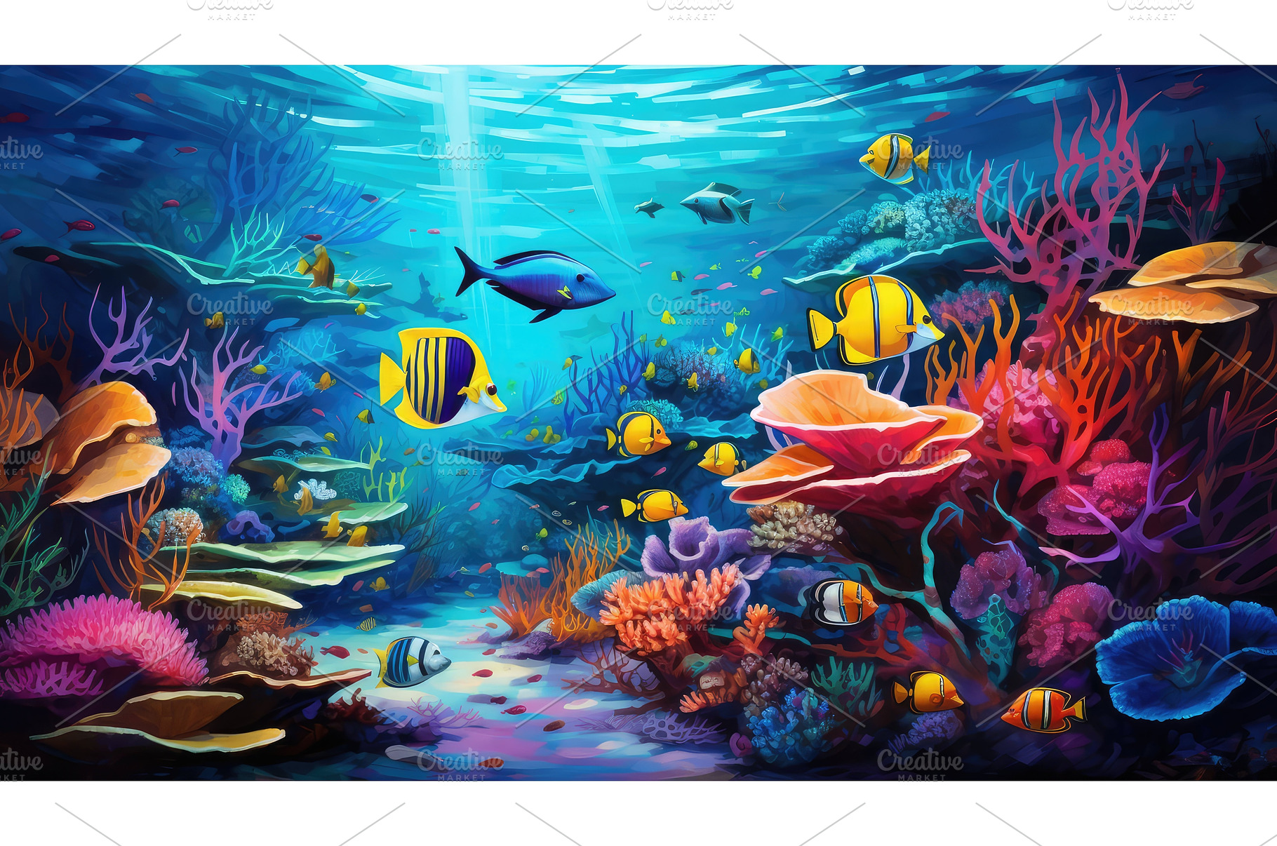 marine salt water fish ai generated, an Animal Photo by pikepicture