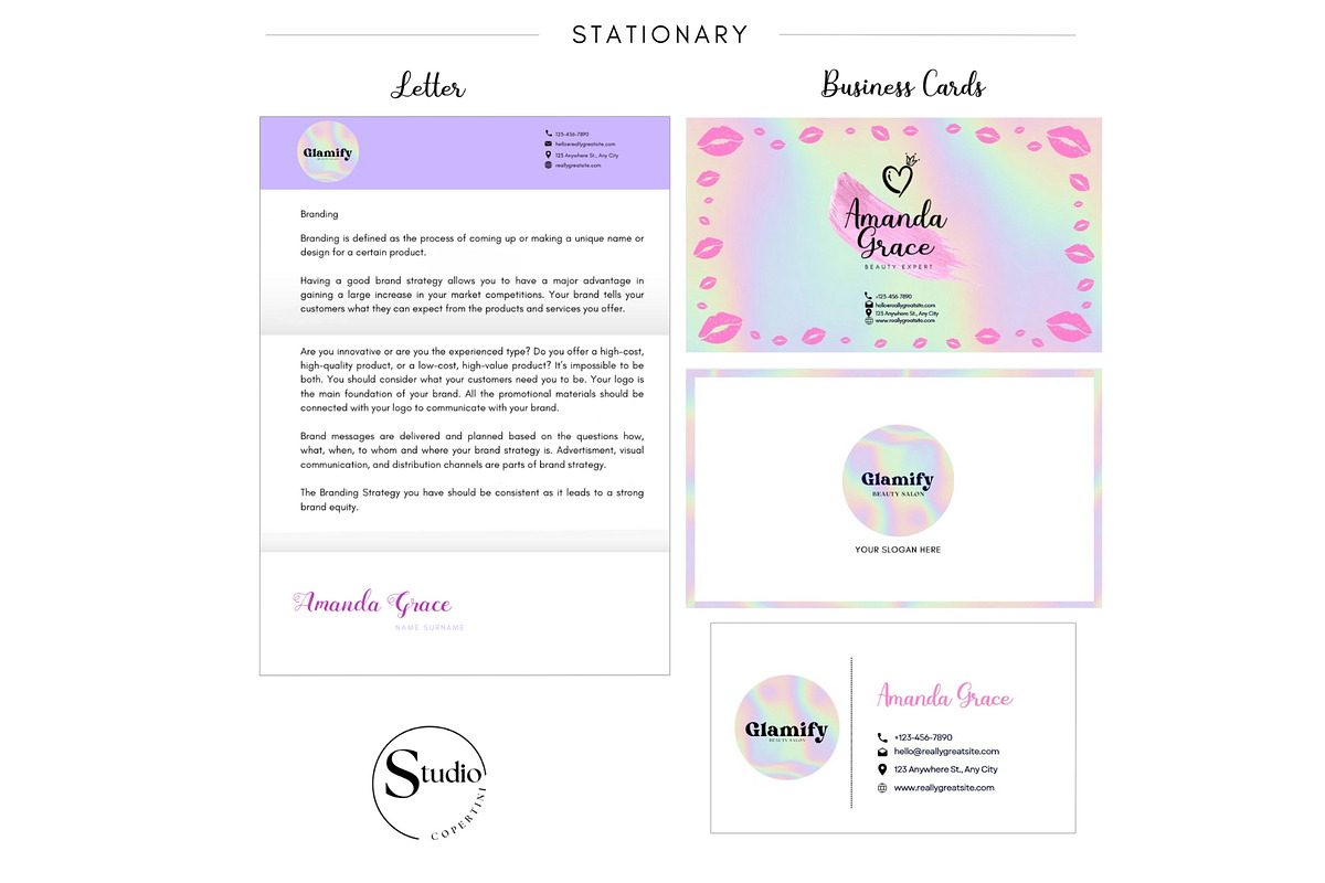 Canva Pastel Branding Kit, a Branding & Logo Template by CopertiniStudio (Photo 7 of 8)