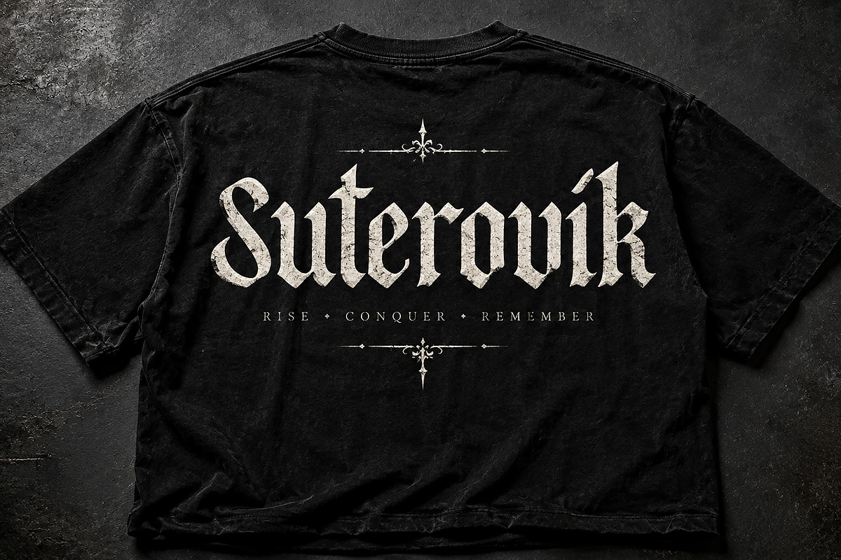Suterovik, a Blackletter Font by Wow Magic (Photo 4 of 5)