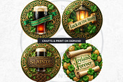 Saint Patrick Round Coaster Cliparts, a Decorative Illustration by ThatsDesignArt (Thumbnail 6 of 10)
