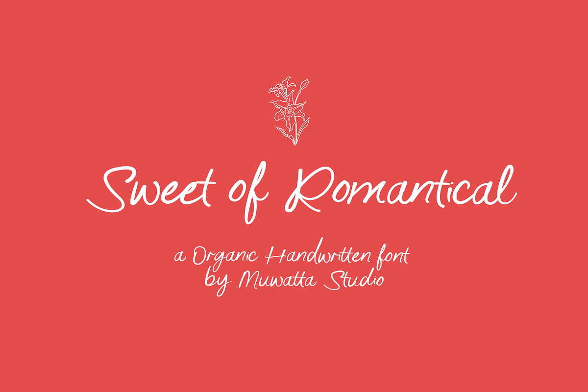Sweet of Romantical Font, a Handwritten Font by Muwatta Studio (Photo 1 of 11)