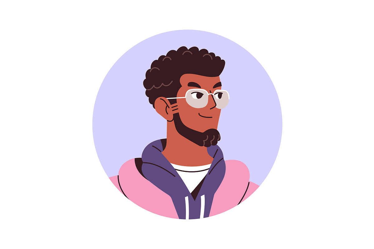 Happy people portraits, avatars set, a Person Illustration by PaperTrident (Photo 3 of 10)