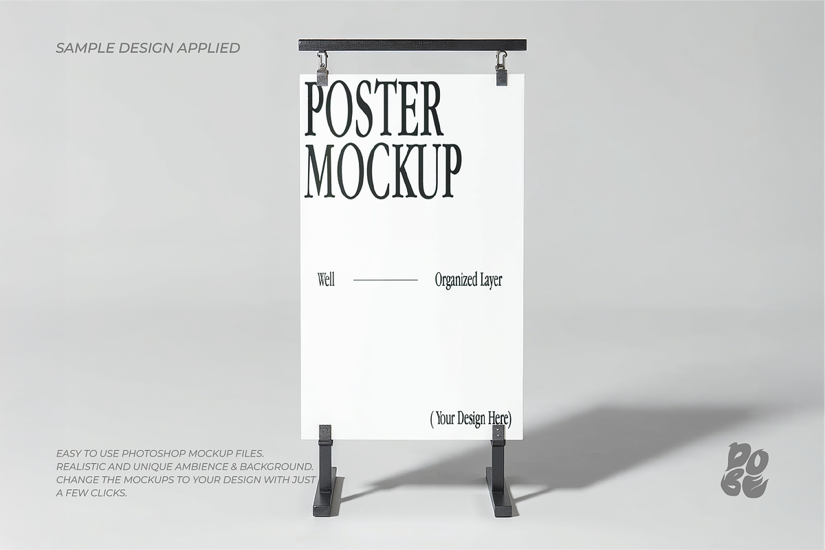 Minimalist Signage Mockup Vol.1, an Advertising Mockup by DOBE Studio (Photo 6 of 9)