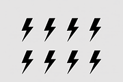 A bold set of lightning bolt icons, an Illustration by Amazin_art (Thumbnail 3 of 13)