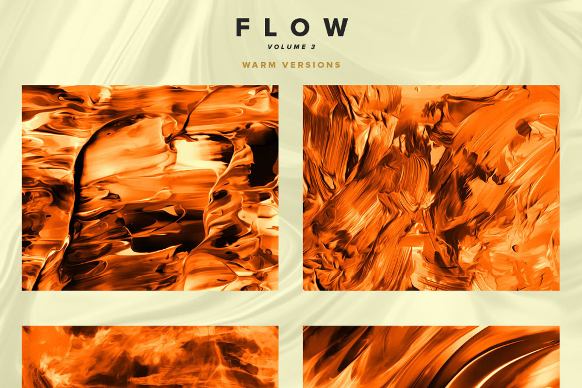 Flow, Vol. 3: 100 fluid paintings, a Texture Graphic by Chroma Supply