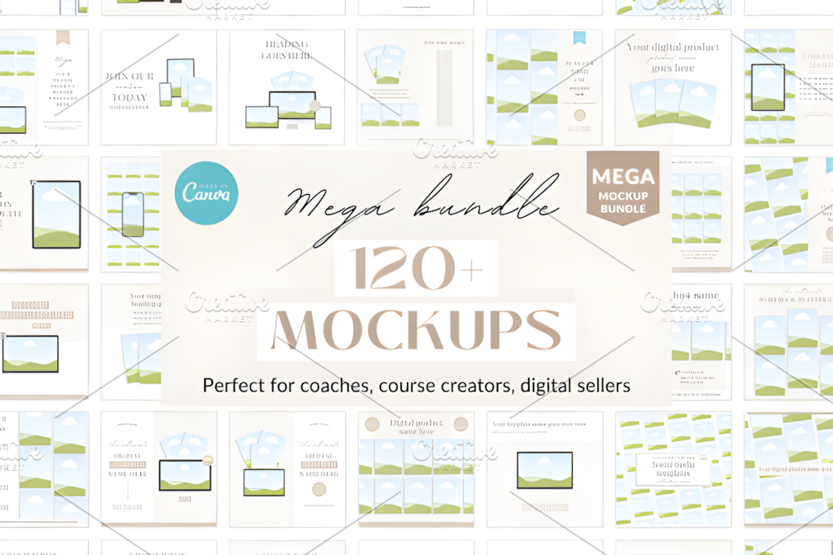 Canva Mockup Bundle Template, a Social Media Template by Ink Gallery (Photo 1 of 4)