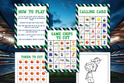 Sports Bingo Game Printable, a Print Template by Graphicsnext (Thumbnail 3 of 4)