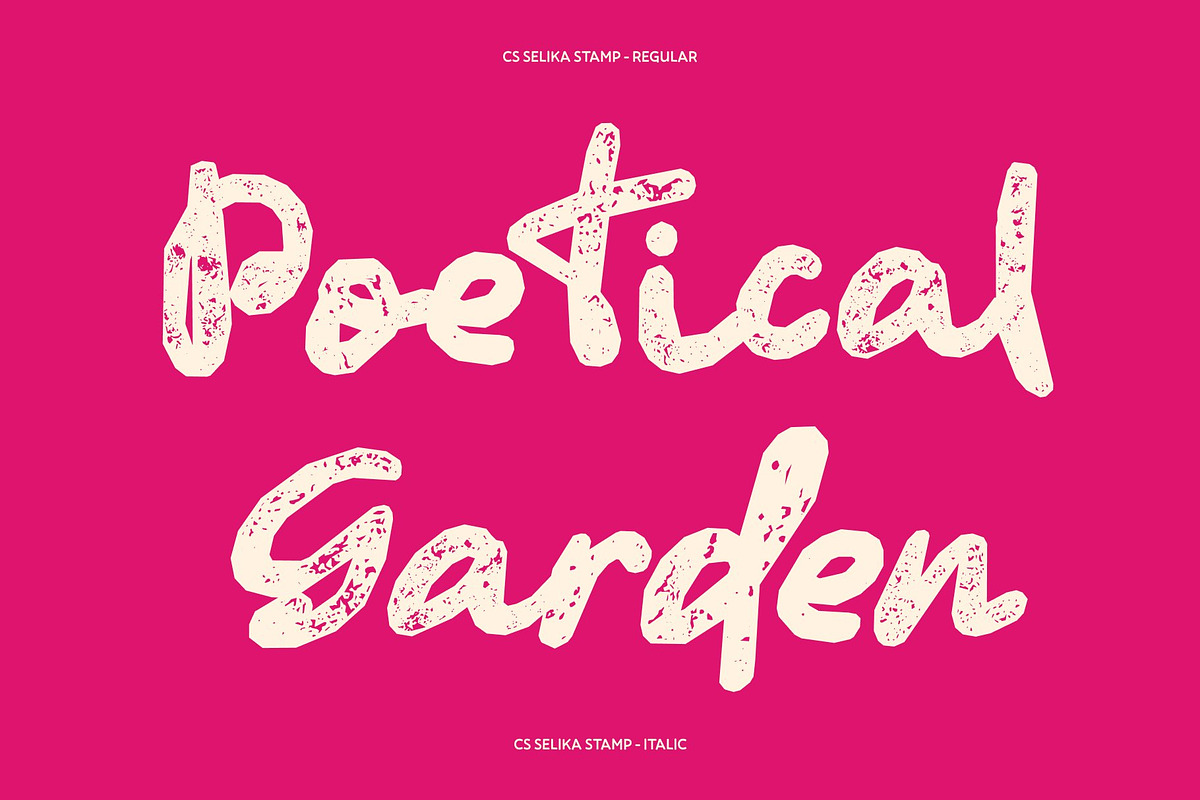 CS Selika Stamp, a Script Font by Craft Supply Co. (Photo 4 of 8)