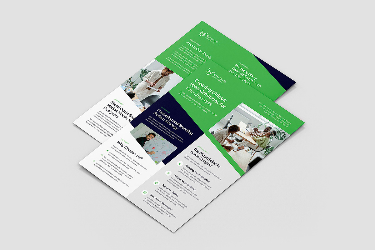 Web Studio Corporate Flyer Template, a Flyer Template by artbart (Photo 2 of 10)