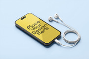 Phone Mockup on Editable Background., an iPhone Mockup by smishura (Thumbnail 4 of 5)