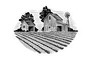 Barn and Outbuilding, an Object Illustration by blue67sign (Thumbnail 2 of 4)