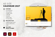 Landscape Calendar 2027 Template, a Stationery Template by MstArtwork (Thumbnail 3 of 7)