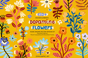 Dopamine Flowers – Vector Design Kit, a Decorative Illustration by Jenny Quince (Thumbnail 1 of 15)
