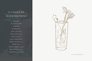Cocktail Drinks: Vector Illustration, a Food Illustration by Sarah Ann Design (Thumbnail 3 of 6)