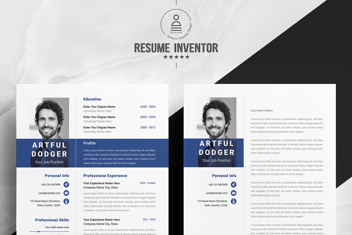 Colorful & Clean Resume Design, a Resume Template by ResumeInventor (Photo 2 of 5)