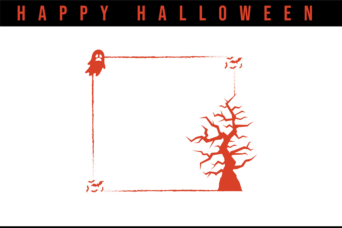 Spooky Halloween Frame Designs, a Background Graphic by SaaDesigns (Photo 1 of 4)