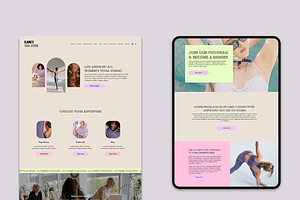 Claire -Squarespace Website Template