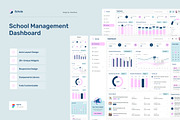 Schola – School Management Dashboard, an UI Kit Template by peterdraw (Thumbnail 1 of 7)