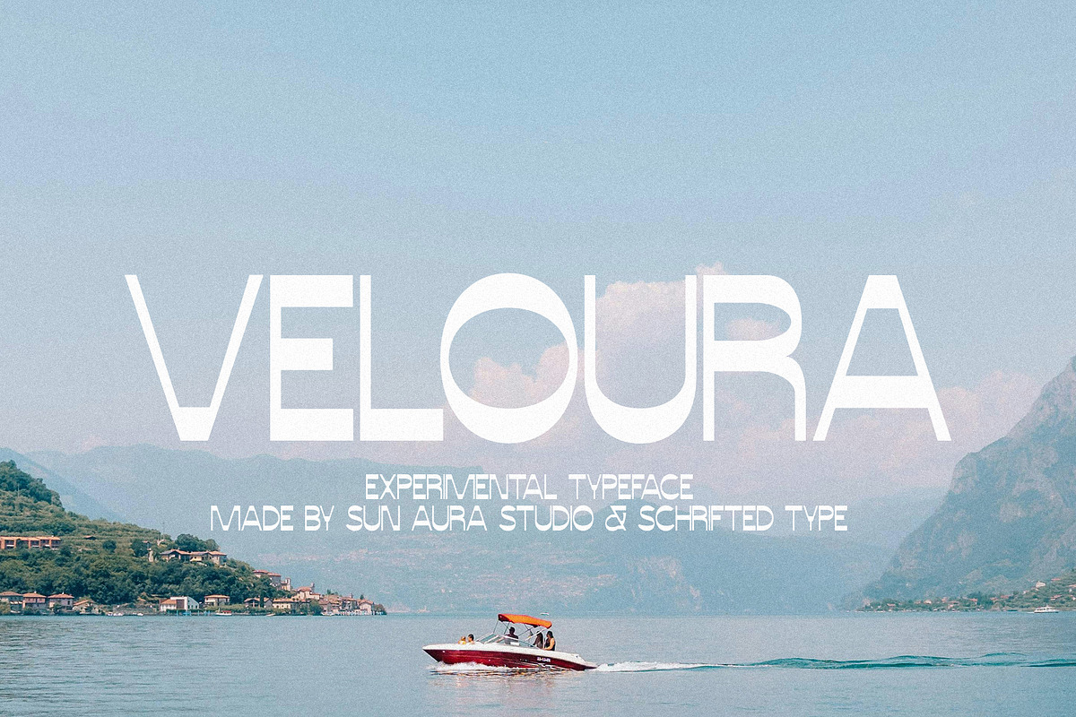 Veloura - Experimental Sans Serif, a Sans Serif Font by Schrifted Type (Photo 1 of 8)