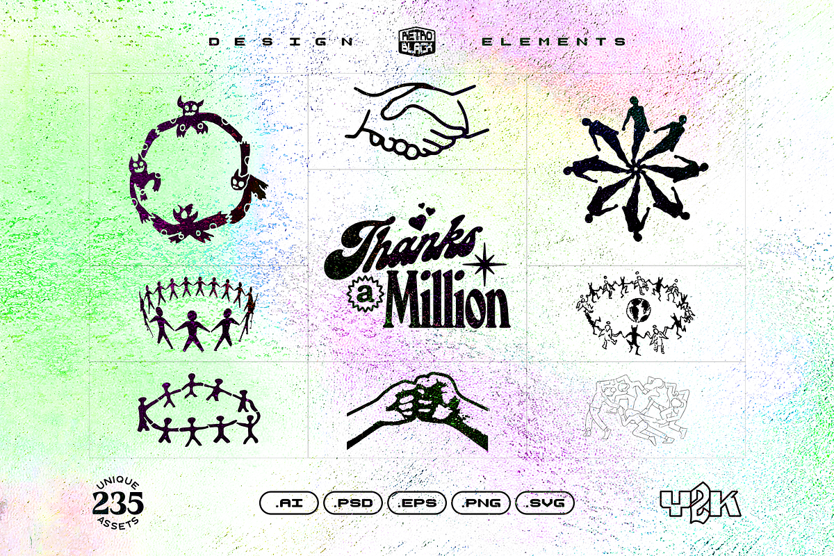 235 Y2K Shapes, Icons and Elements, an Object Graphic by Retro Black Studio (Photo 12 of 15)