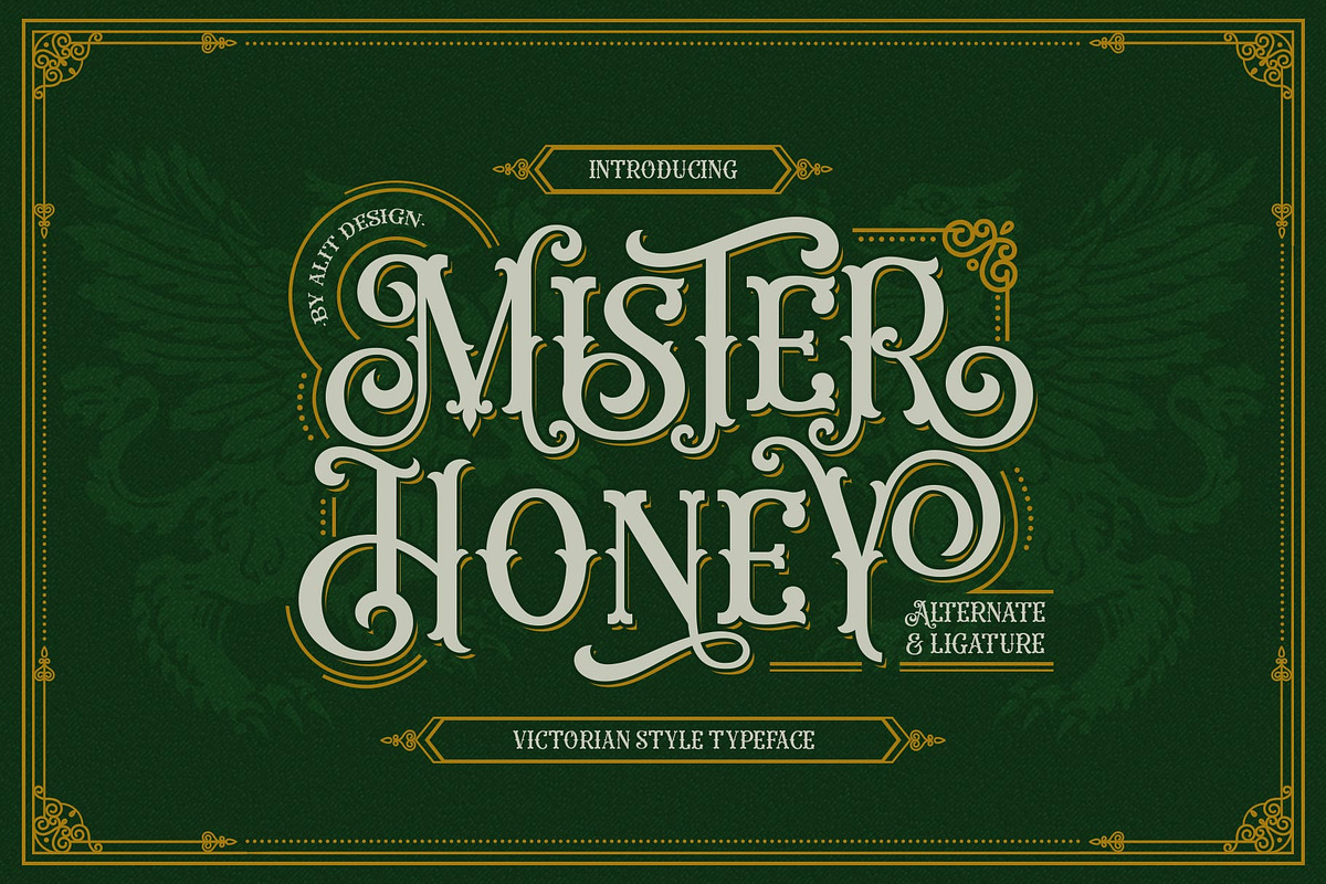 Mister Honey Typeface, a Serif Font by alit design (Photo 1 of 15)