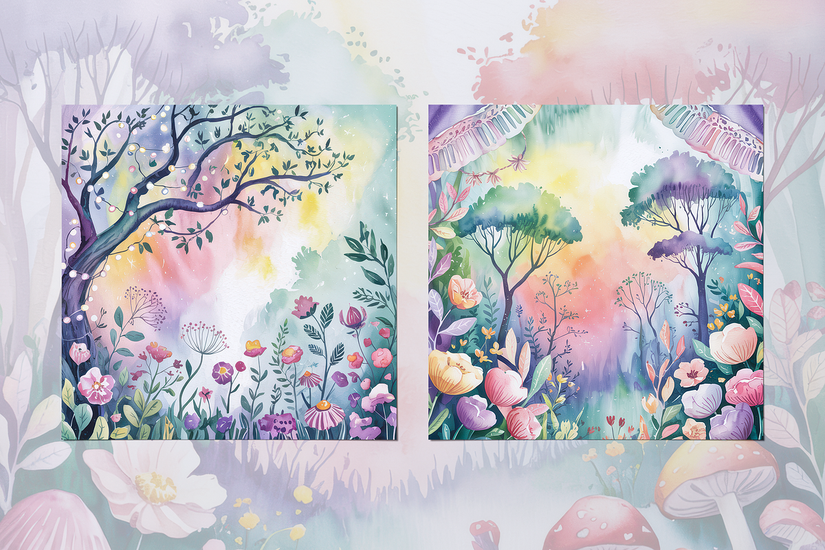 Colorful Woodland, a Background Graphic by Curve Design (Photo 6 of 7)