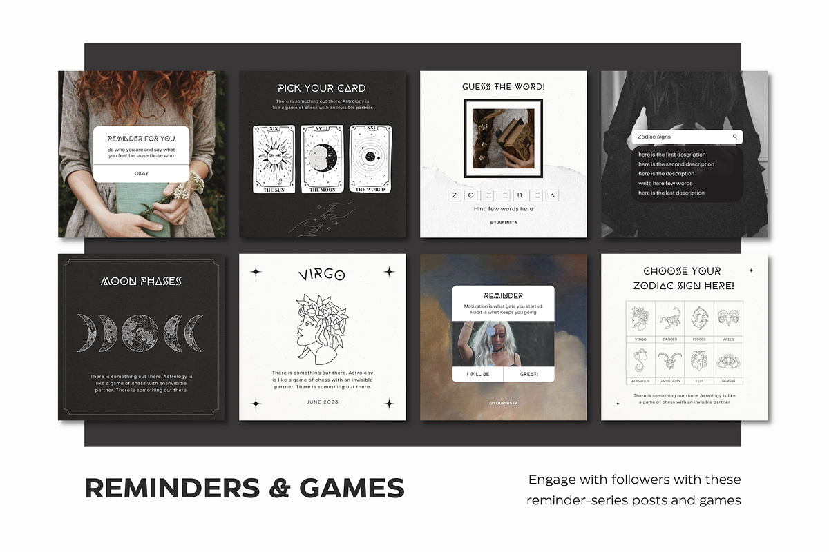 Mystical Instagram Creator Canva, a Social Media Template by Eden Origin Studio (Photo 9 of 11)