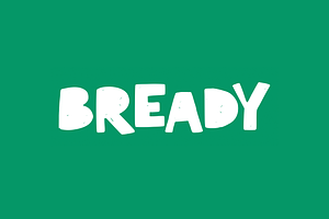 Bready – Handmade Display Font, a Font by Imran Haroon
