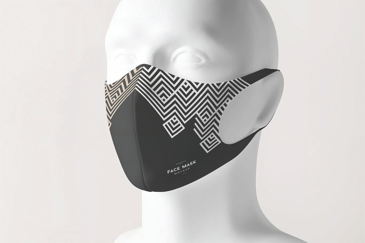 Side View Mannequin Face Mask Mockup, a Mask Mockup by DesignRushMarket (Photo 2 of 2)