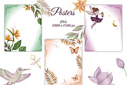 Tropical Fairy Watercolor Set, a Decorative Illustration by ZabolotnaArt (Thumbnail 5 of 13)