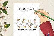 Happy New Year Goose PNG, an Illustration by Creative Art (Thumbnail 2 of 6)