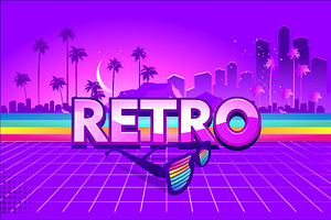retro party wave