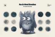 Fur Brushes for Photoshop, a Brush Add-On by pixelbuddha.net (Thumbnail 3 of 6)