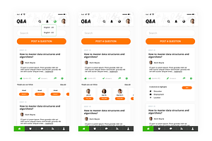 Quora Mobile App Template