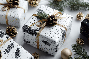 Holiday gifts on a festive table, a Photo by Beautiful things