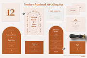 Modern Minimal Wedding Set, an Invitation Template by Azka Creative (Thumbnail 1 of 6)
