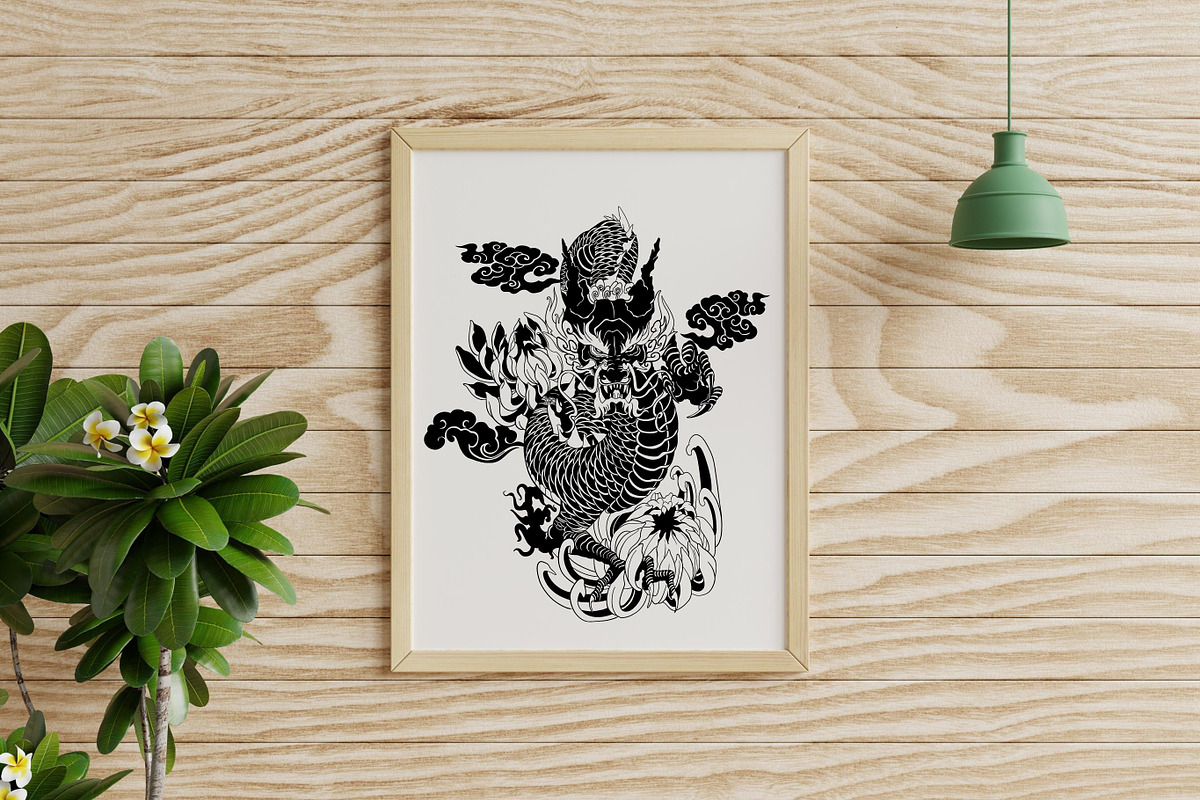 oriental art Asian dragon, a Texture Illustration by TaKong Magics (Photo 2 of 5)