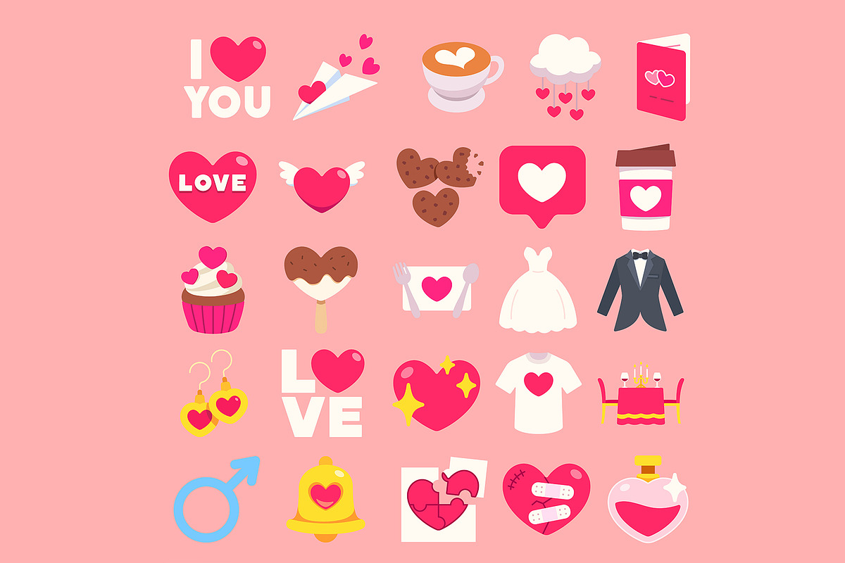LoveWeddingHeartValentine Flat100, a Person Illustration by MRPOR (Photo 4 of 4)