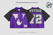 Nfl american football jersey mockup, a Shirt Mockup by Voyage Studio (Thumbnail 1 of 3)