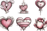Moody Valentine Clipart, an Illustration by Designking (Thumbnail 3 of 4)