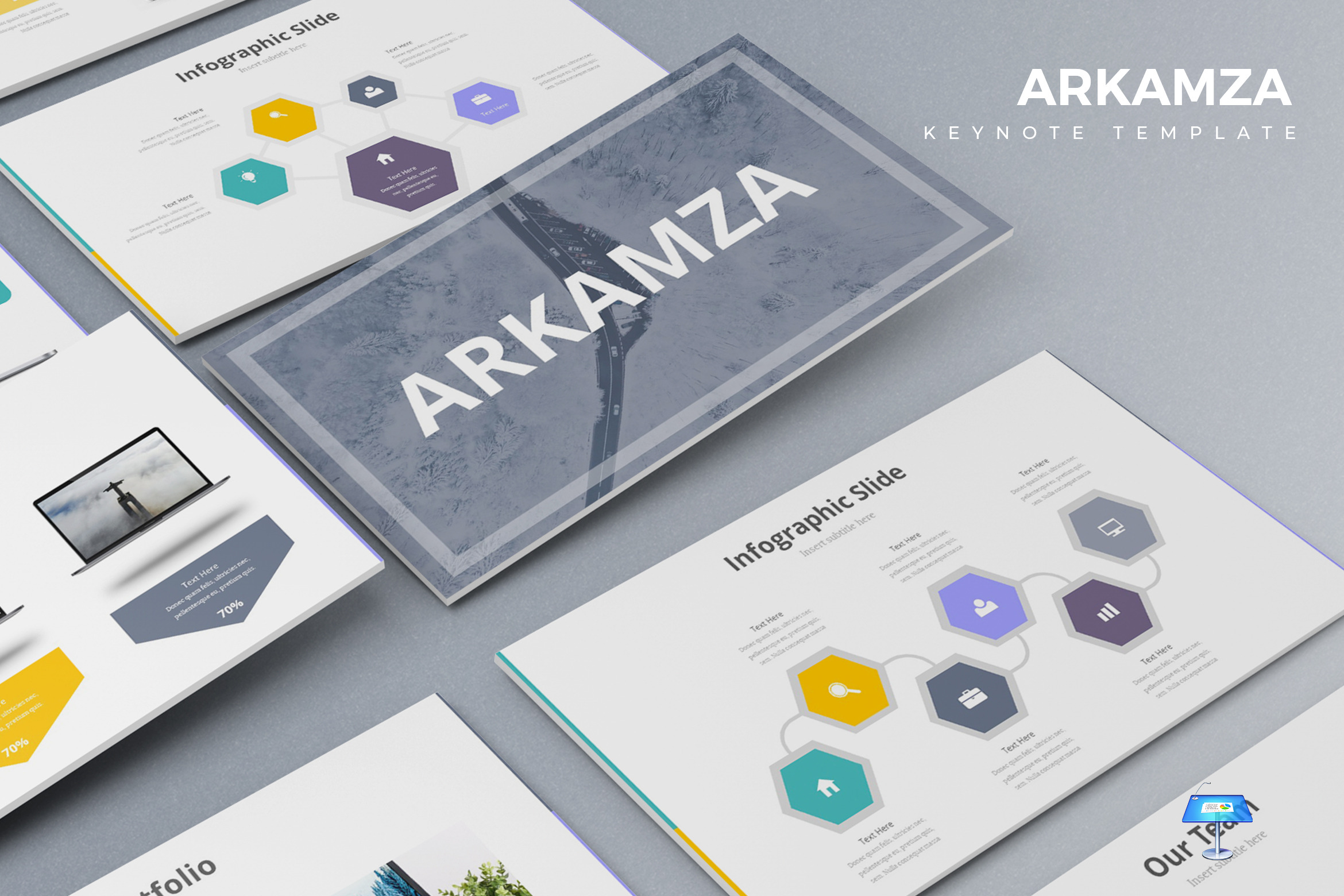 Arkamza - Keynote Template, a Presentation Template by AQR Studio