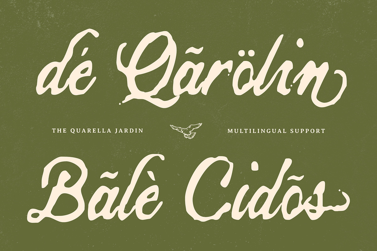Quarella Jardin - Vintage Script, a Script Font by Typia Nesia (Photo 9 of 12)