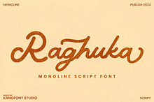 Raghuka - Monoline Script Font