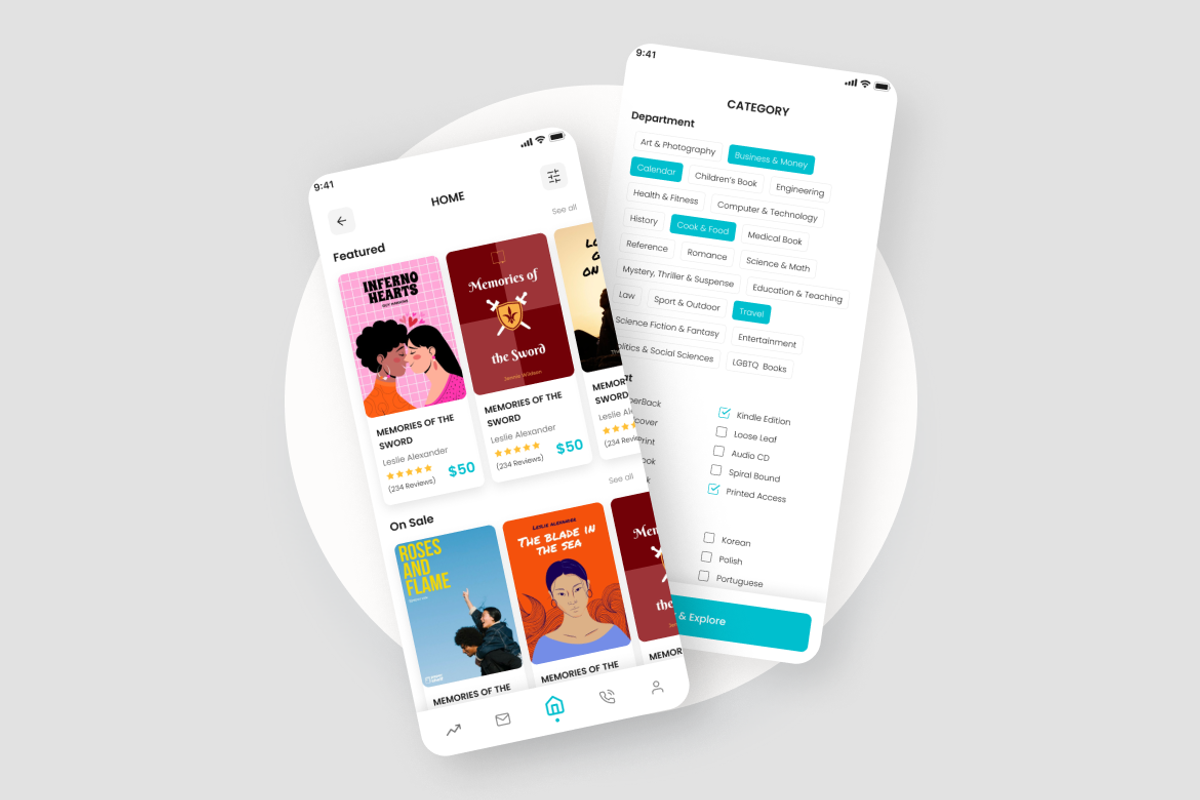 Book Store UI Kit, an UI Kit Template by iDoodle Studio (Photo 4 of 4)